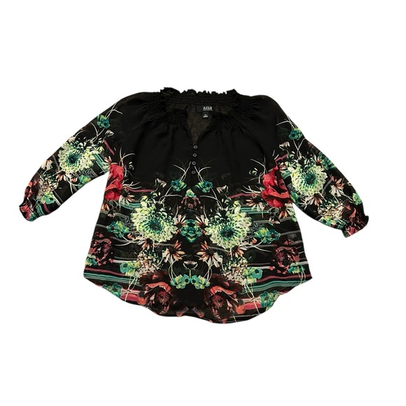 ANA sheer floral blouse - Picture 1 of 5